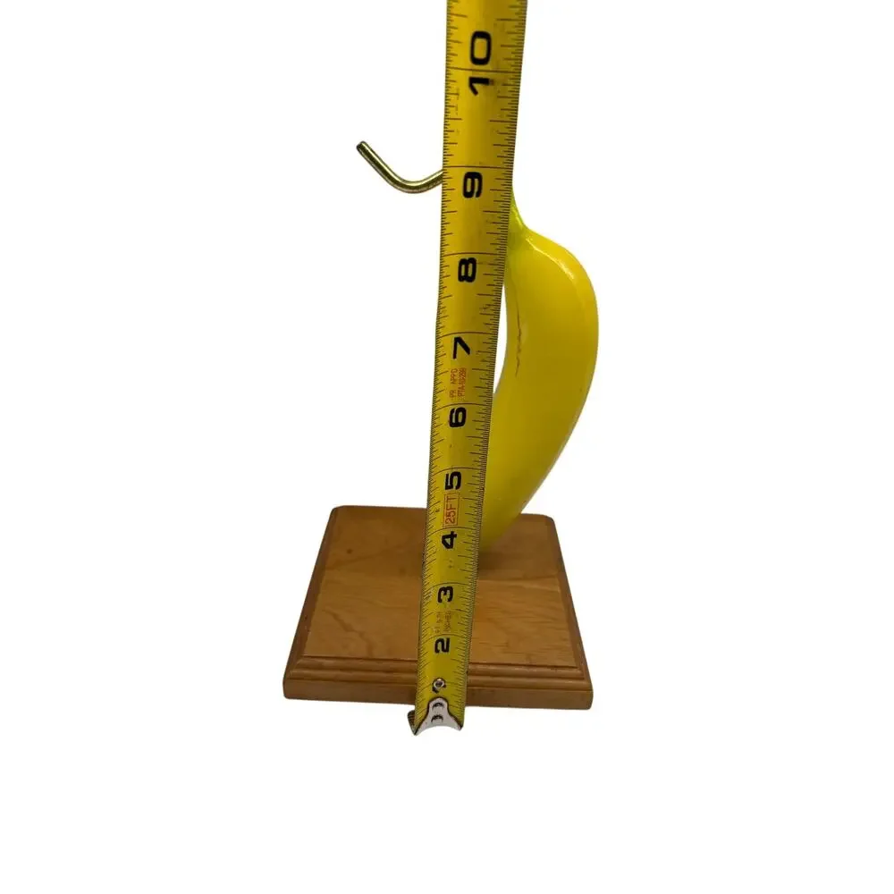 Vintage Levitating Bananas Banana Holder Bazillion Products Wood Base Novelty